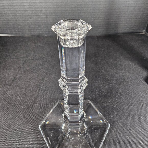 Pair of Tiffany And Company Windham Crystal Candle Holders 8 Inches Tall - Picture 2 of 12